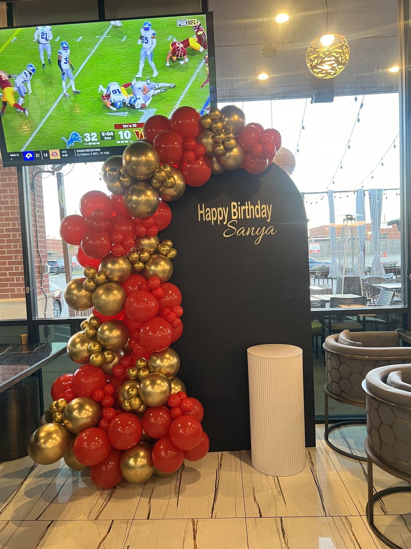 Balloons And Backdrop