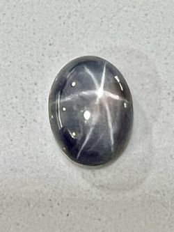 💎✨ Rare & Impressive 24.70ct Natural 6-Ray Oval Grey Star Sapphire