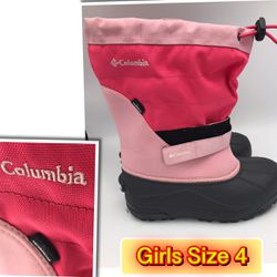 Columbia Girls snow boots size 4