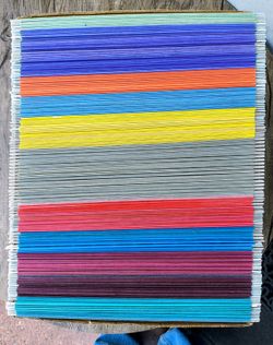 Letter size hanging file folders