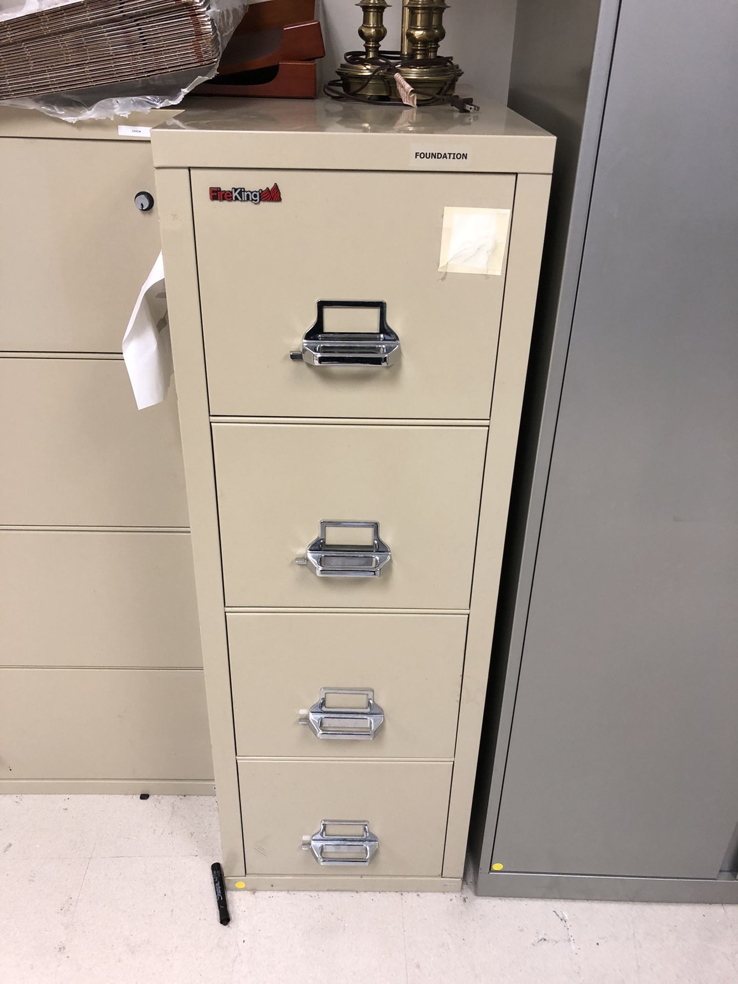 Fire proof file cabinet
