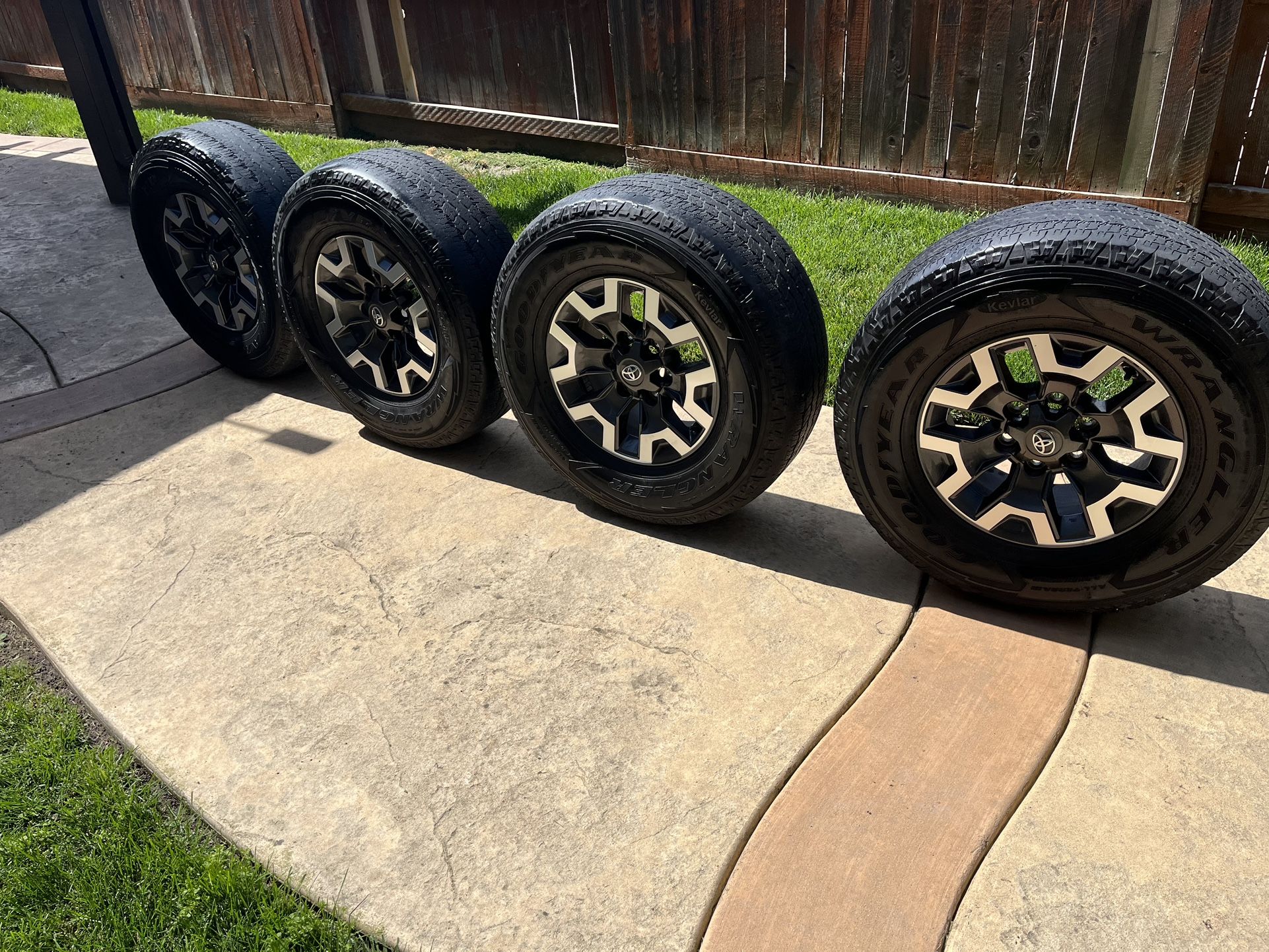 Toyota Tacoma TRD off-road OEM 16” Rims And Goodyear Kevlar Tires 265/70R16