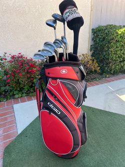 ping Eye 2 golf iron (3-P and S)with Callaway driver and wood with putter and Ogio cart golf bag (all of them/RH)