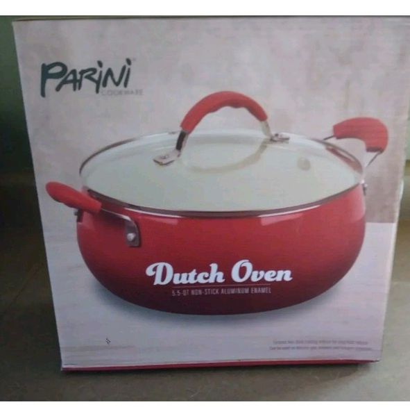 Parini Red Dutch Oven Pot