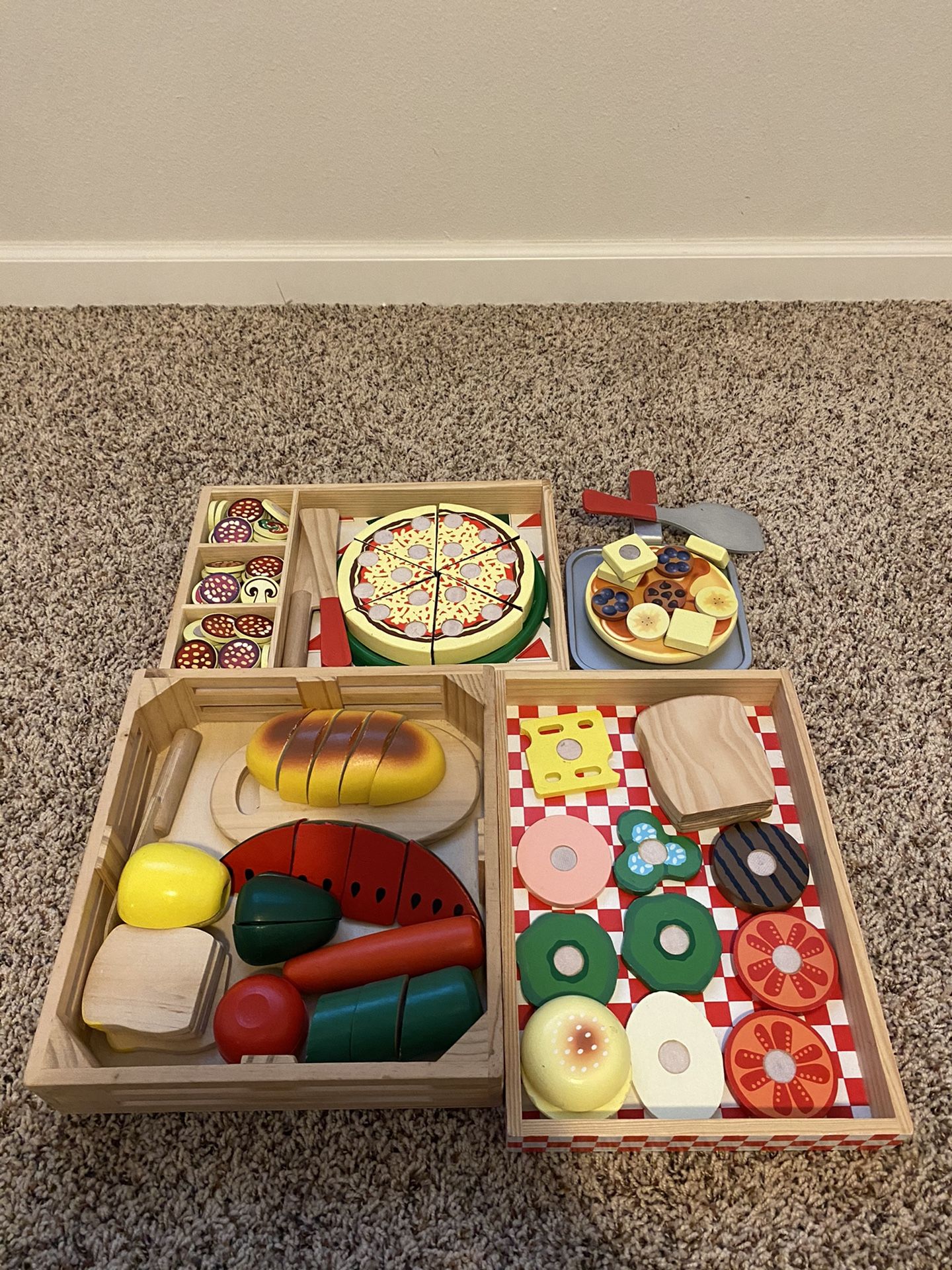 Melissa and Doug wood food