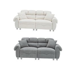 Cloud Velvet Sofa Cushion, Spacious and Comfortable 2-Seater Sofa, Modern Soft Velvet Sofa, for Living Room, Apartment, Bedroom
