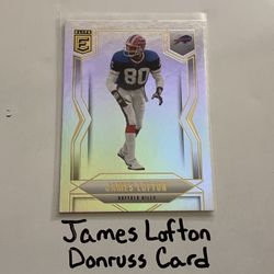 James Lofton Buffalo Bills Hall of Fame WR Donruss Card.
