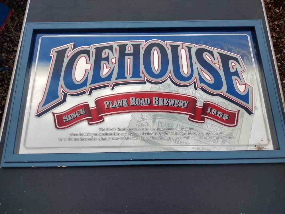 Vintage icehouse Bar Mirror 