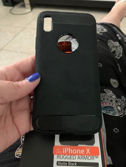 IPhone X Black Rugged Cover