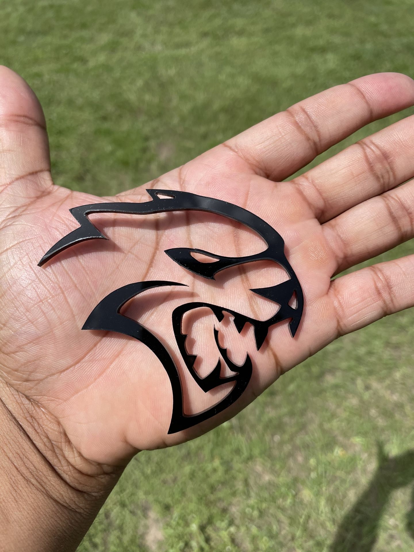 Dodge Hellcat Car Emblem Badge