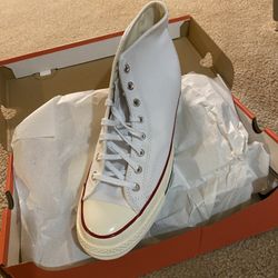 Converse Shoes  High Unisex White  Size : Mens 11/ Womens 13 