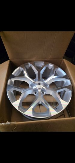 24" GM Snowflakes machined/silver 24x10