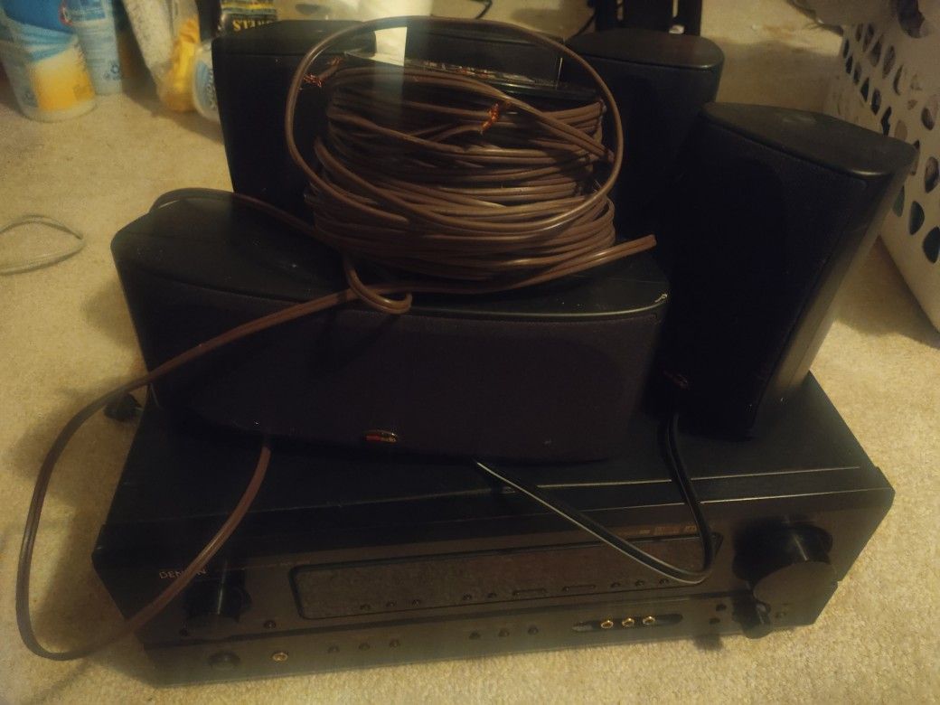 Five Piece Sound System With Subwoofer