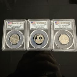 25C -3 Coins- PR70 2022 -like a Gem