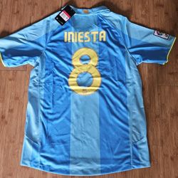 FC Barcelona 2007 2008 Away Soccer Jersey Football Shirt Nike Men's Size 

ANDRÉS INIESTA #8

MEN'S SIZE
L

Brand new with tags