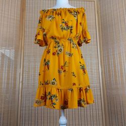 Floral On/off The Shoulder Sun Dress