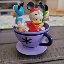 Disney MAD TEACUP TEA PARTY Huey Dewey Louie Ride Die Cast Disneyland Theme Park