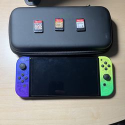 (LIKE NEW) Nintendo Switch OLED + 3 FREE GAMES