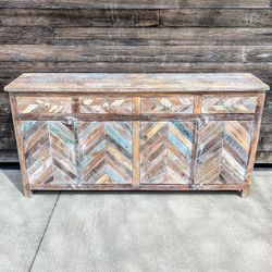 Herringbone Style Sideboard/Buffet