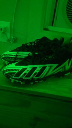 Black and white Adidas football cleats size 7