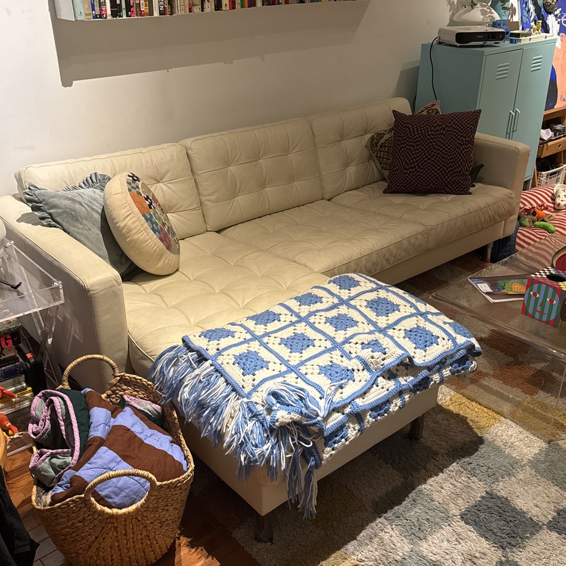 White Leather Couch