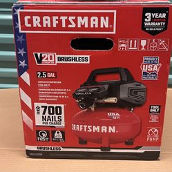 Craftsman Portable Air Compressor V20 Brushless Cordless (TOOL ONLY NO BATTERY)