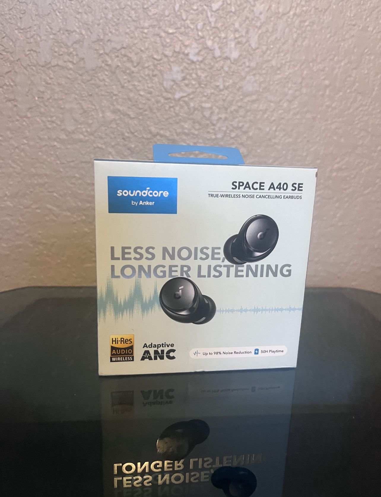 Skullcandy Indy XT ANC - Active Noise Canceling True Wireless Earbud Headphones in True Black