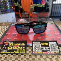 BOMBER CLUTCH XL Tortoise frame w/ Blue Polarized Lens Safety Glasses