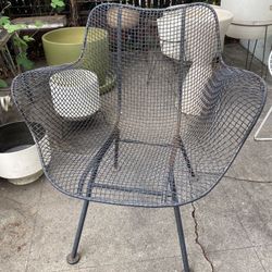 Woodard Sculptura Low Lounge Height Chair Mid Century Vintage Nice