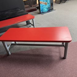 2 Red Benches