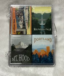 4 Lucy Lu Mighty Magnets Oregon Souvenir Multnomah Falls Mt Hood Portland