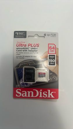 SanDisk Ultra Plus 64GB microSDXC Card