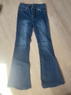 dark Blue Flared Jeans