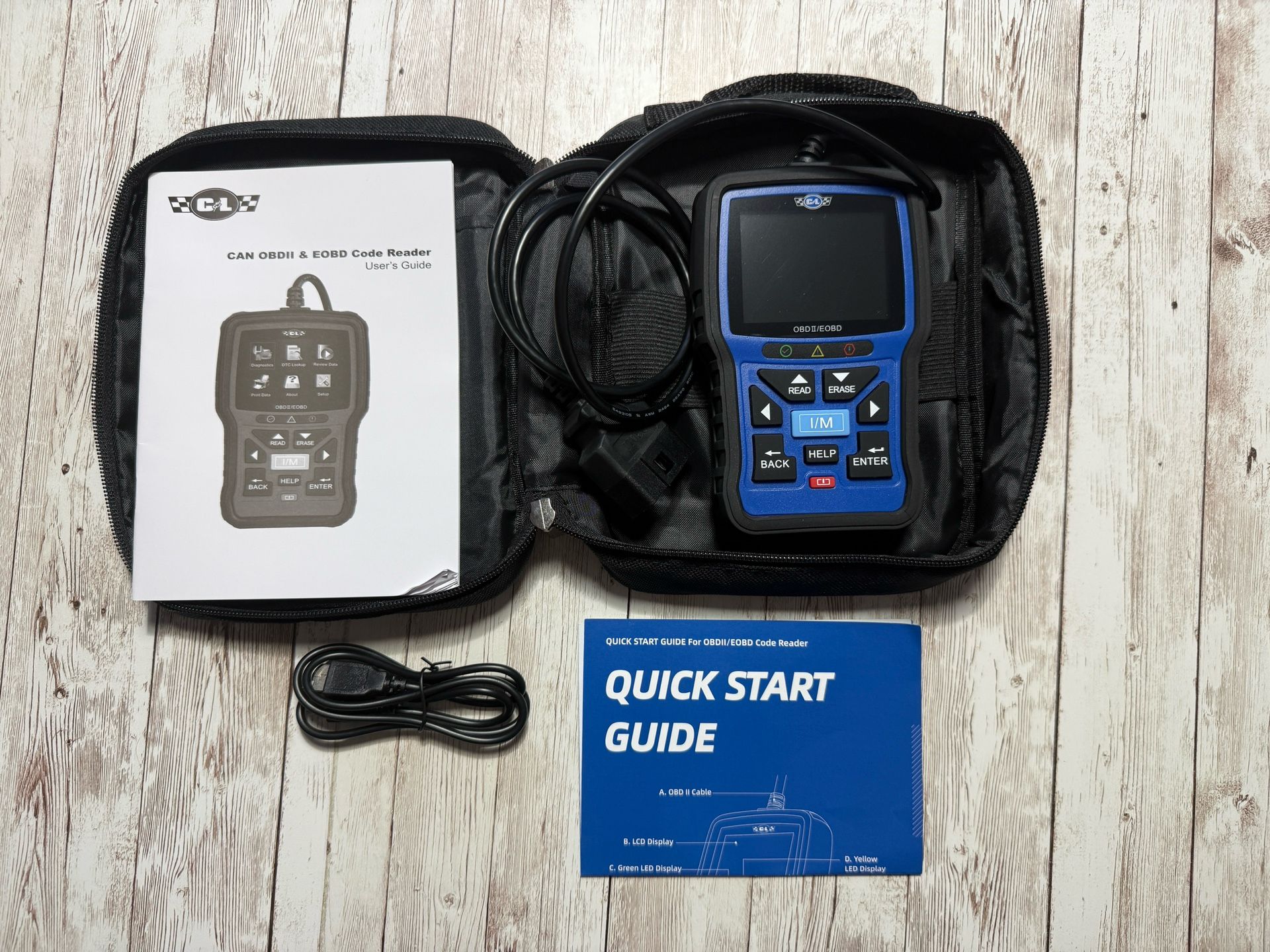 C&L CAN OBDII Car Code Reader Tool