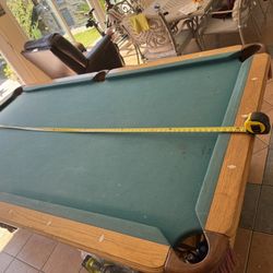 Professional Size Pool Table. Slate Built to last.
