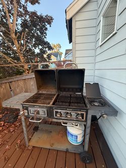 BBQ Grill Combo - Charcoal and Propane