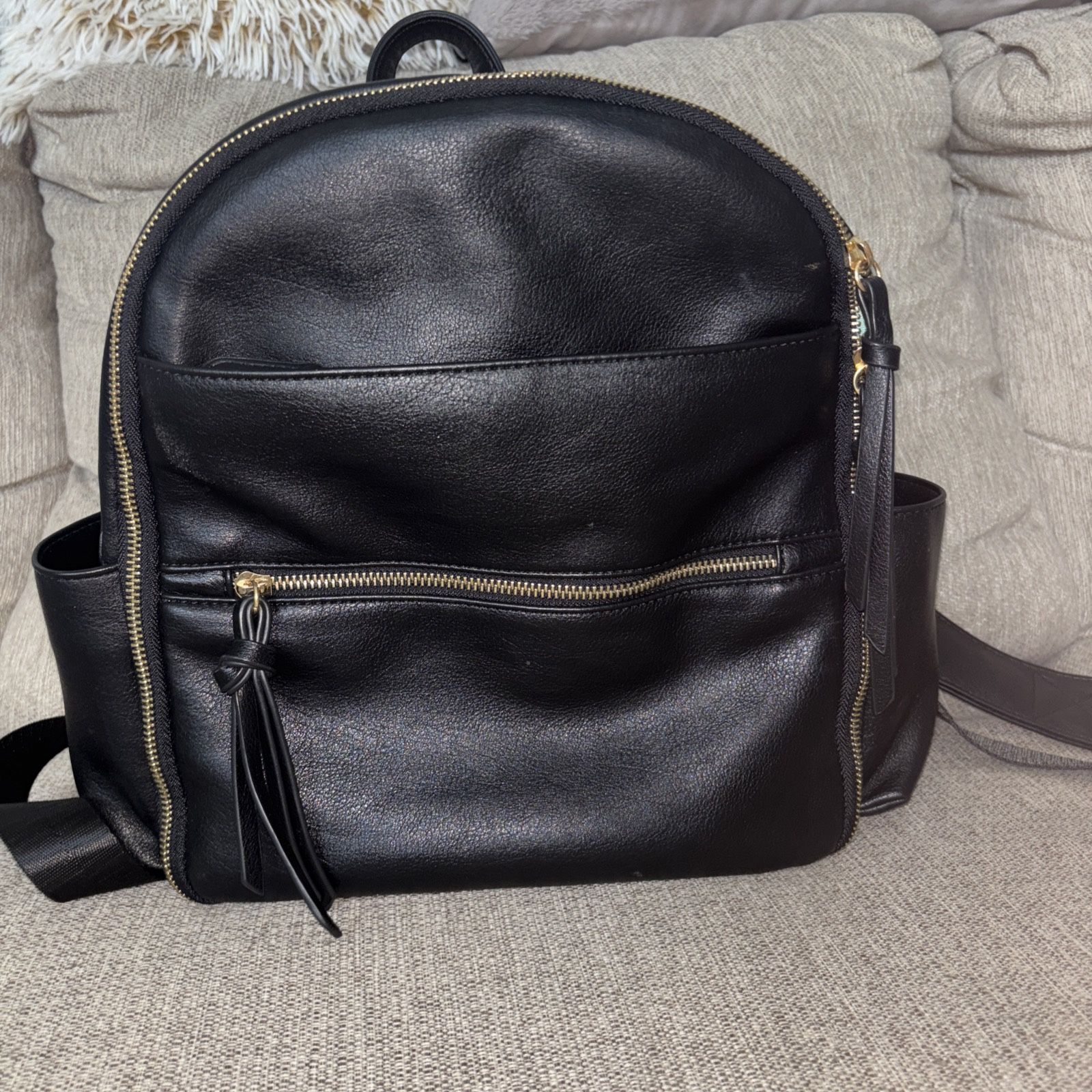 Black Diaper Bag Momimside Brand Stroller Strap 11 Pockets