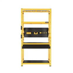 NEW IN BOX DEWALT Yellow 4-Tier Steel Garage Storage Shelving Unit (50 in. W x 94 in. H x 18 in. D)