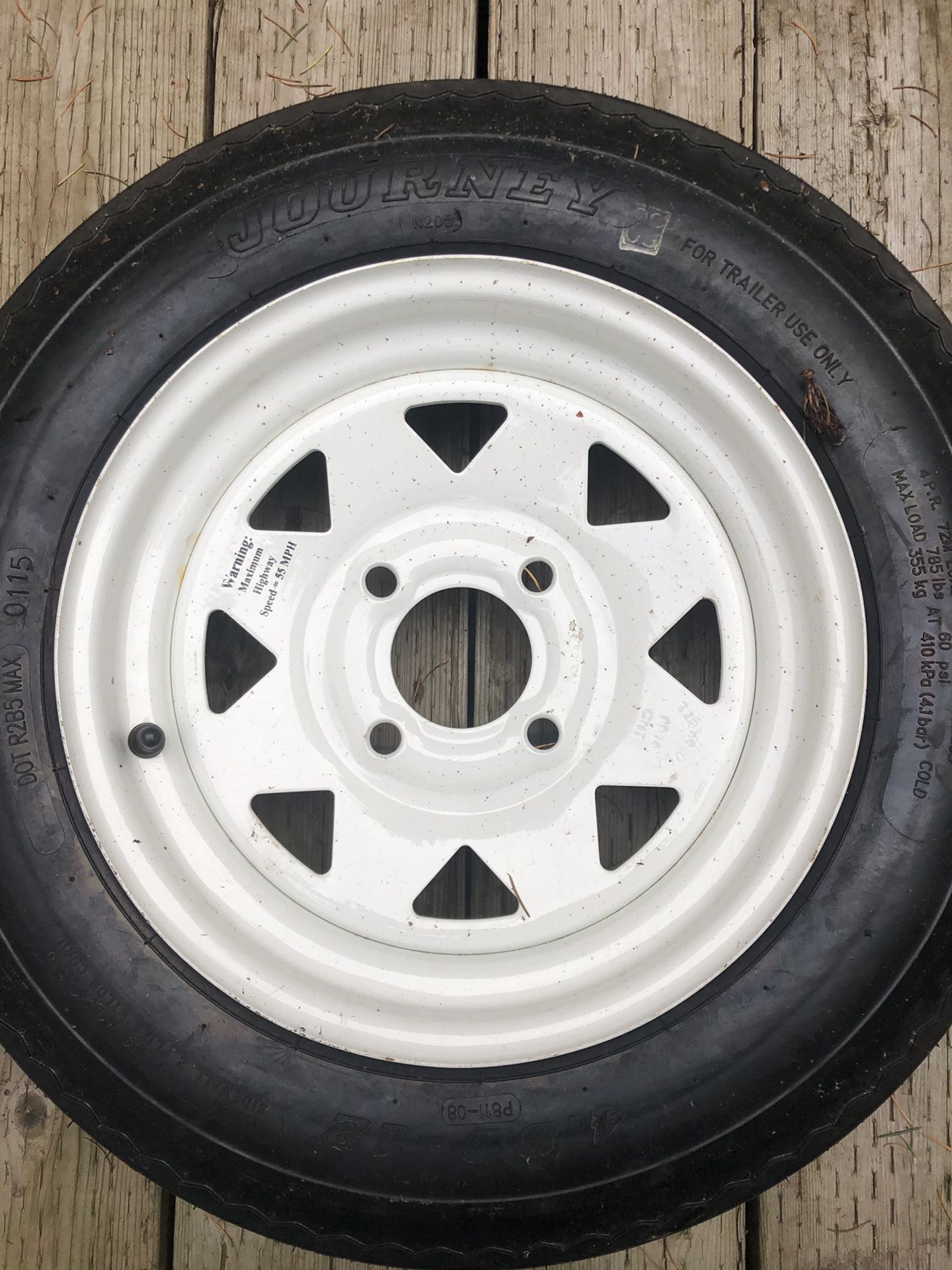 Spare Tire 4.80-12 for Trailer