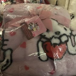 Hello Kitty Valentines Blanket
