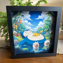 Pokémon Digital Art + Framed