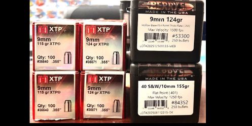 9MM & 40 CAL BULLET TIPS