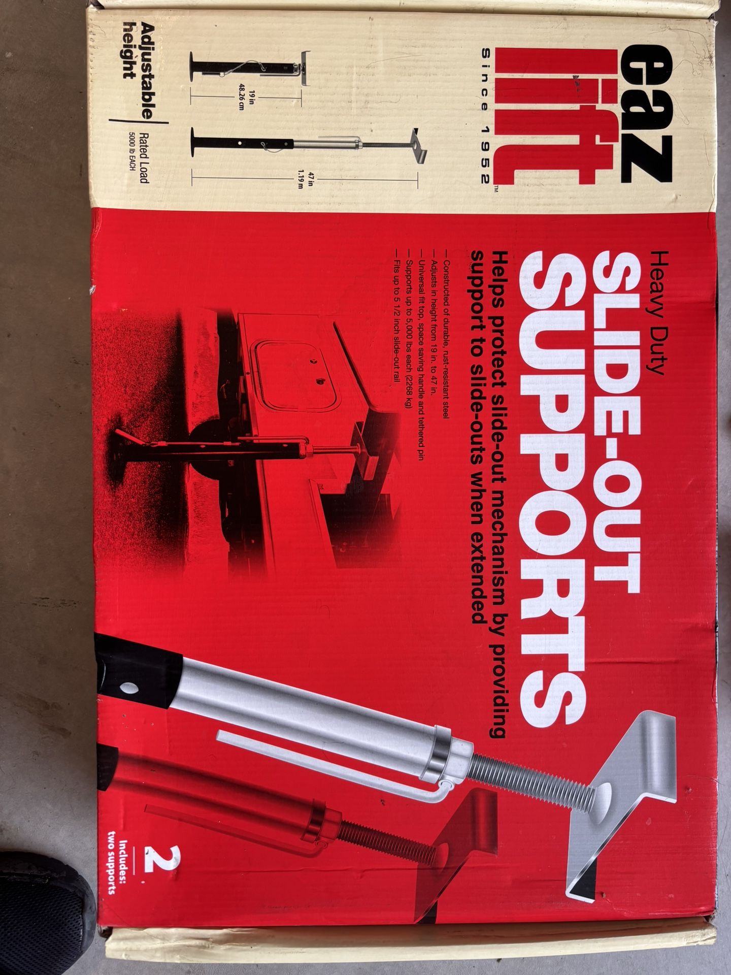 Eaz-Lift Heavy Duty RV Slide-Out Supports (Set of 2)