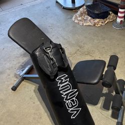 punching bag and chair for waights!