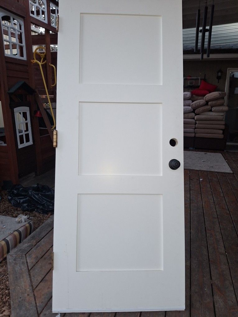32 Solid Core 3 Panel Fire Door