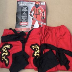 Fire Dragon Ninja Halloween Costume