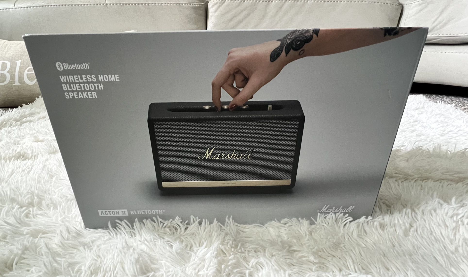 Marshall Acton II Bluetooth Speaker Black Brand New 