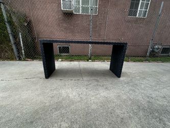 Shagreen Nailed Entryway Table Console Table