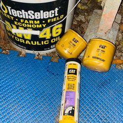 Caterpillar oil filter hydraulic oil and grease