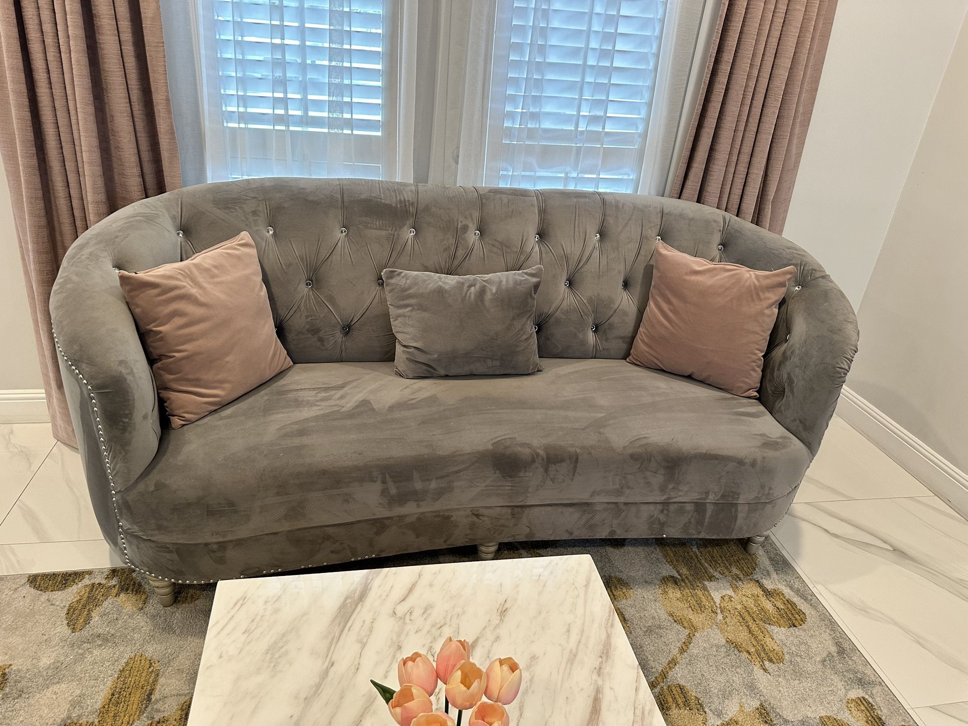 Custom Grey Couches